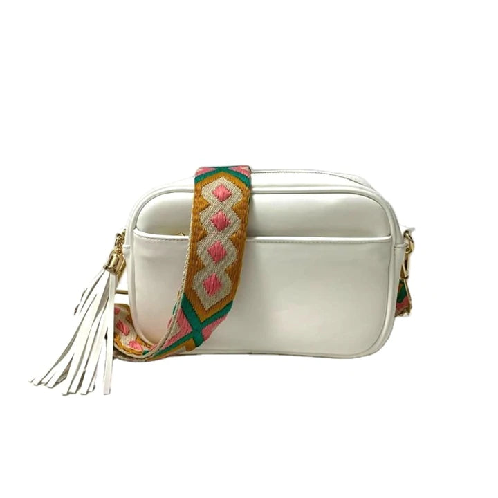 Brooke Crossbody (WHITE) - Choose Your Strap!