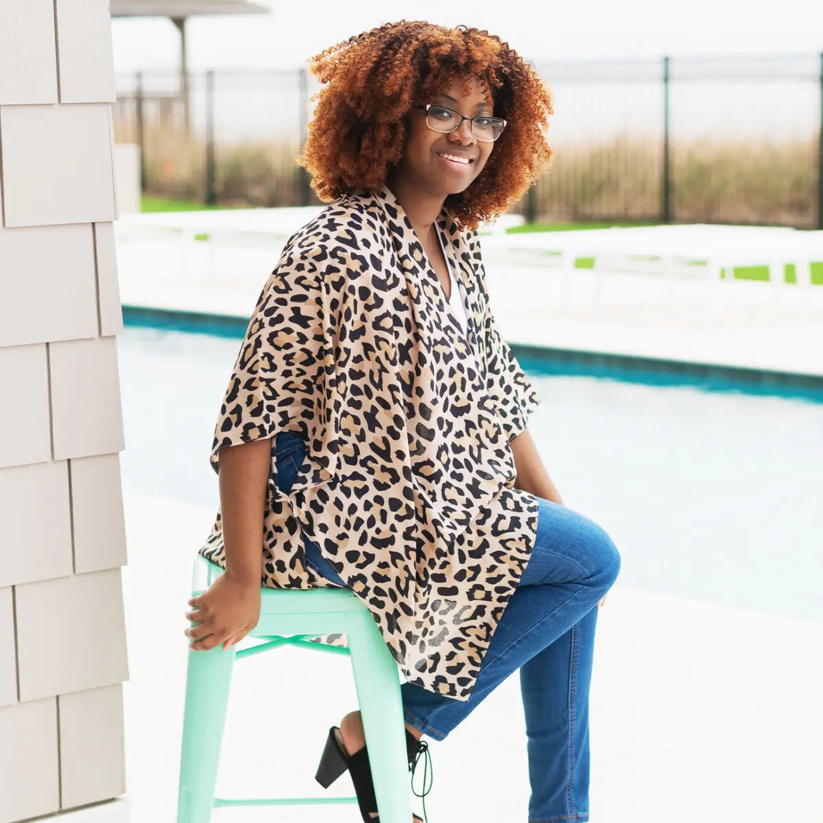 Emma Leopard Print Top