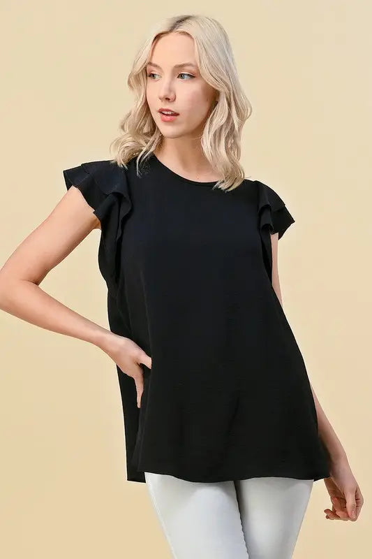 Ruffle Sleeve Top