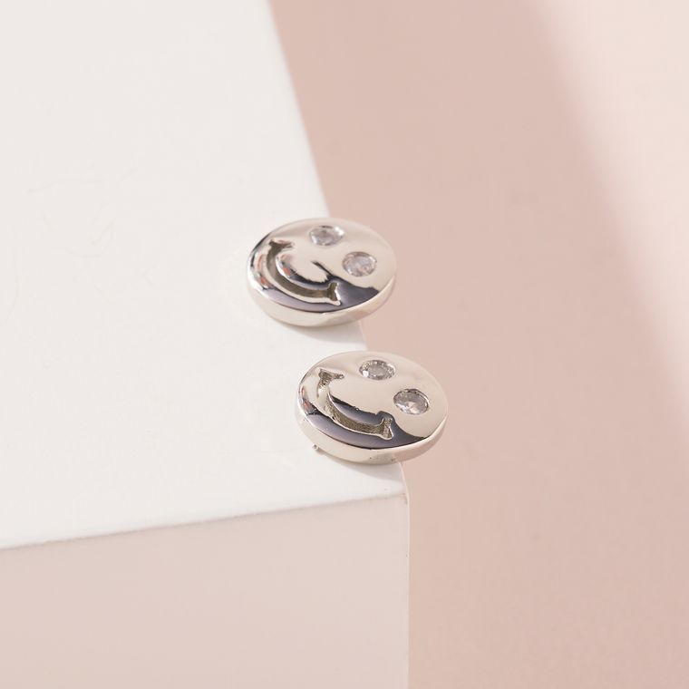 Smiley Face Stud Earrings