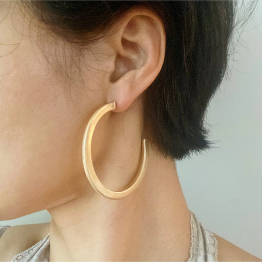 Luxe Flat Hoops