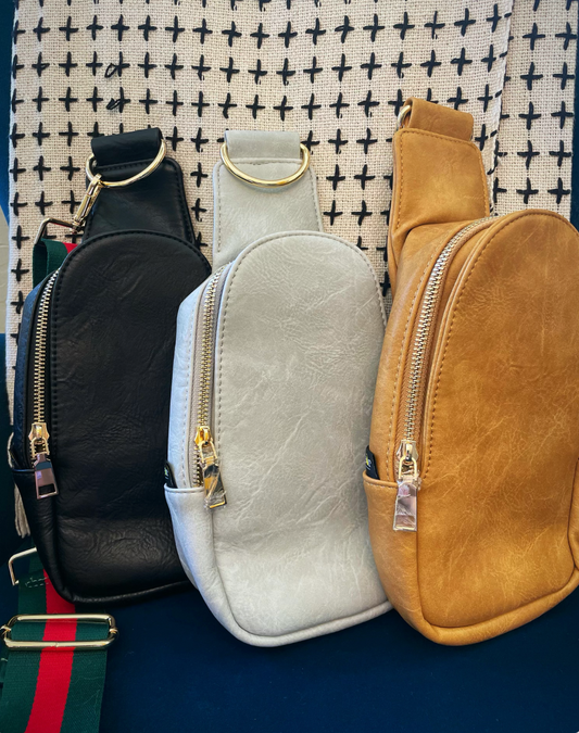 Miranda Sling Bag (GREY)- Choose Your Strap!