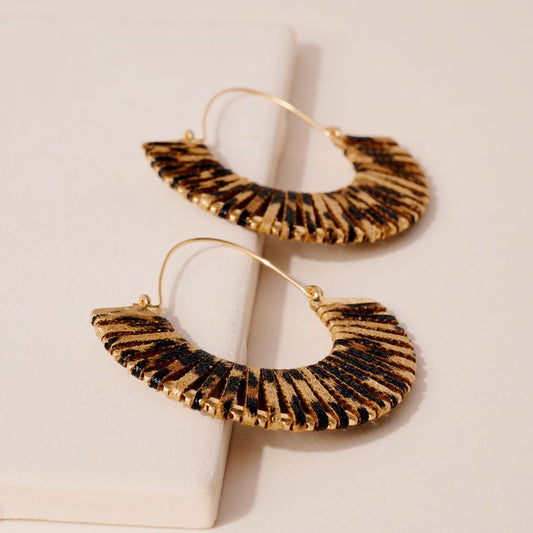 Leather Semi Circles (Leopard)