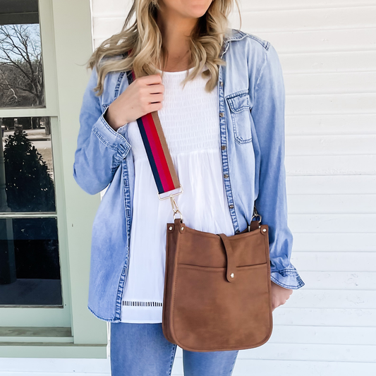 Courier Bag (BLACK)- Choose Your Strap!